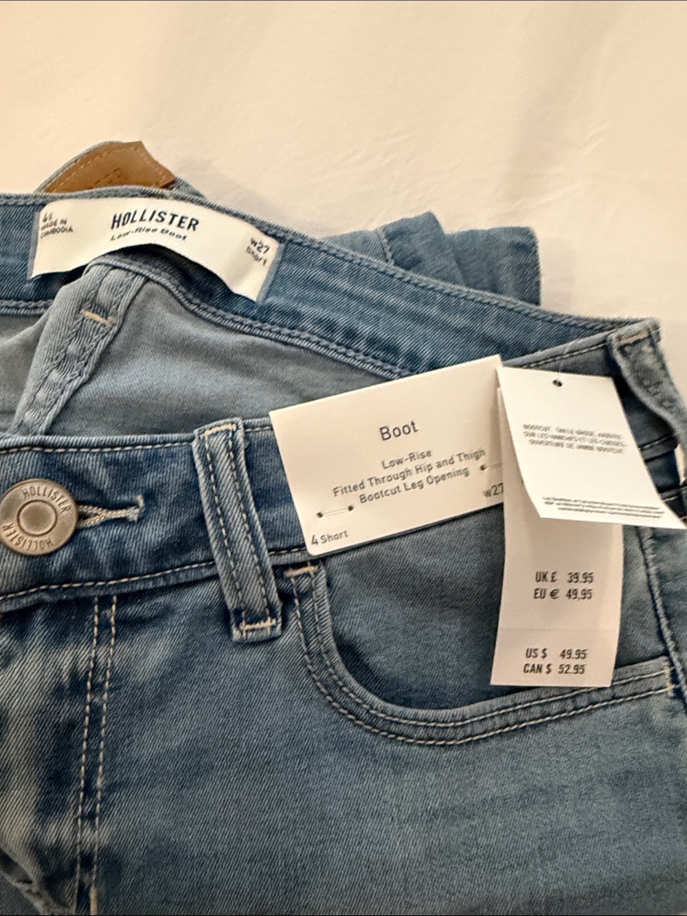 Hollister Light Blue Boot Jeans